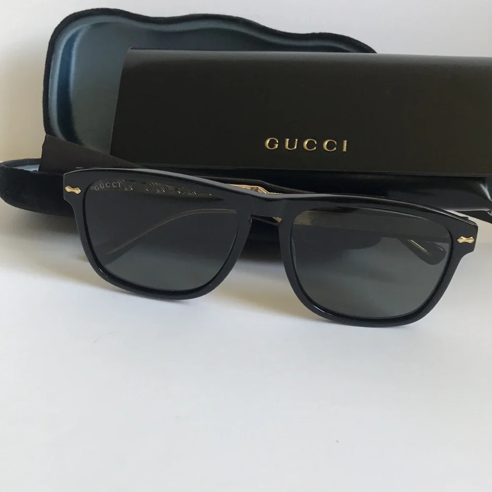 Gucci Gg0911s 001 Men's Black Sunglasses - Classic Square Frame